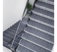 XXIUDEE Lot de 15 tapis d'escaliers antidérapants - Autocollant - Protection parfaite pour enfants, animaux domestiques et personnes âgées (80 x 20 cm, gris)