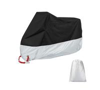 Xxl - 190t Cubierta De La Motocicleta Toda La Temporada Protección Revestimiento De Plata Dureza Fuerte Anti-Uv Impermeable A Prueba De Polvo De La Cubierta Con Bolsa De Almacenamiento - Argent
