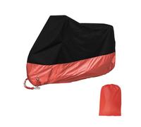 Xxl - 190t Cubierta De La Motocicleta Toda La Temporada Protección Revestimiento De Plata Dureza Fuerte Anti-Uv Impermeable A Prueba De Polvo De La Cubierta Con Bolsa De Almacenamiento - Rouge
