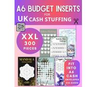 XXL A6 Budget Inserts: 300 Cash Stuffing Wallet UK Inserts for the Saving Challenge I A6 Challenges, Budget Sheets & Category Templates to cut out