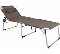 XXL Aluminium Chaise longue de jardin Chaise longue rembourrée L200xL70cm