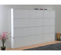 XXL Armoire à chaussures Escape Basculeur de chaussures Hall d'entrée Armoire Basculeur de chaussures Vestiaire
