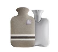 XXL Bouillotte tissu doux housse 2L Bouteilles d'eau chaude Bouteille de lit chauffe-mains Nouveau, Taille:2 Litter, Couleur:Gris clair