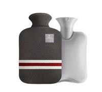 XXL Bouillotte tissu doux housse 2L Bouteilles d'eau chaude Bouteille de lit chauffe-mains Nouveau, Taille:2 Litter, Couleur:Gris foncé