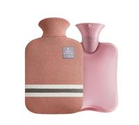 XXL Bouteille d'eau chaude en tissu doux Housse 2L Bouteilles d'eau chaude Bouteille de lit Chauffe-mains Nouveau, Taille:2 Litter, Couleur:Rose