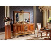 XXL Buffet Commode Armoire Baroque Rococo Miroir Buffet Console Big