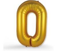 Xxl Gold Letter O Balloon 100 Cm - Birthday Helium Inflating - Shiny Elegance For Your Parties