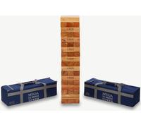 XXL jeu de tour d'empilage - jeu tactique - 54 Kg - jusqu'à 200 cm de hauteur - bois dur ECO de qualité supérieure - Fabriqué en Inde - Conçu en Angleterre. - Dans un sac de transport solide