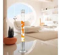 XXL Lampe à Lave Grande, Lampadaire, Lampe Rétro Orange, 76 cm, ampoule incluse, G9 50 W avec interrupteur filaire, chaude, active, d'ambiance, Vulcain Lampe