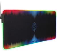 XXL Large RGB LED Mouse Mat-XXL Gamer Mouse Mat with 7 RGB Colours,3 Modes,Intelligent Control,Water Resistant Surface-(Multicoloured)-Extended-81 x 35 cm