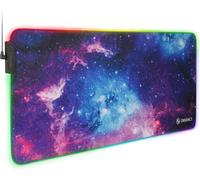 XXL Large RGB LED Mouse Mat-XXL Gamer Mouse Mat with 7 RGB Colours,3 Modes,Intelligent Control,Water-Resistant Surface-(Galaxy)-Extended-48"" x 24