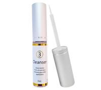 XXL Lashes Nettoyant protéiné pour extensions de cils, nettoyant micellaire sans huile ni alcool, shampoing pour cils de 7 ml avec un pinceau fin