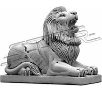 XXL Lion Figure Jardin Terrasse Décoration Pierre Sculpture Figures Nouveau 203007