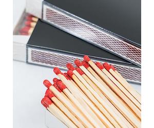 XXL Lot de 8x 55 pcs Bûches de Cheminée Extra Longues + 1 Magnet Photo! Allumettes de Cheminée Allume-Charbon Allume-Barbecue Allumettes Allume-Feu pour Cheminée Barbecue Four Charbon de Bois Laine de