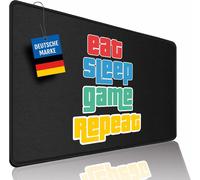 XXL Mouse Pad for Office & Gaming; Non-Slip Mouse Pad for Computer Gamer PC,Keyboard and Desk Blotter; Desk Blotter for Home Office (Sleep Smoke Repeat,900 x