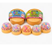 XXL Mystery Dumpling Squishy Buns Lot de 1, 3, 4 - Glitter & Matte & Glow Couleur surprise - 9,5 cm Squeeze Toy avec boîte à vapeur - Boule anti-stress Baozi Mochi (1 - Bubbles Rainbow)