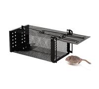 XXL Piège à Souris Vivant, Piège à Rats de Haute sensibilité, Respectueux des Animaux, Réutilisable, Il Peut Attraper efficacement Les rongeurs tels Que Les Souris et Les campagnols (Noir)