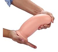 XXL Plug Anal Débutant Femme Petit Gode Anal en Silicone Liquide Super Doux avec Rainure, Plug Anal Sex Toy pour Débutants et Utilisateurs Avancés(Color:Fleischfarbe)