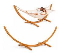XXL Portique Hamac 325 cm Bois - Support Stable Extérieur 2 Personnes 200 kg