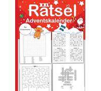 XXL Rätsel Adventskalender 2025: Perfekt für Erwachsene und Senioren, festlicher Rätselspaß, Gedächtnistraining und perfektes Geschenk