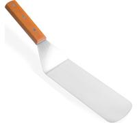 XXL Spatule en acier inoxydable | Spatule à viande avec manche en bois | Pelle à rôti| Spatule à rôti Spatule à barbecue | Spatule à barbecue BBQ | Grattoir de cuisine | Spatule à barbecue Burger
