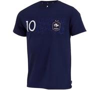 Xxl - T-Shirt - France - Mbappe N°10 - Bleu Marine - Manches Courtes - 100% Coton Multicolore