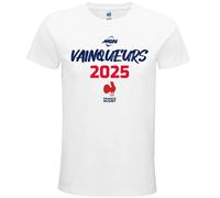 Xxl - T-Shirt Rugby - Ffr - Xv De France - Vainqueur Tournoi Des 6 Nations 2025 - Coton - Homme Multicolore