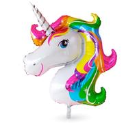 XXL taille licorne 110 x 85 cm Ballon en aluminium Ballon licorne comme ballon d'hélium (1x)