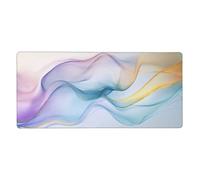 XXL Tappetino Mouse Mouse Pad Gaming Fumo Colorato Grande Mousepad per tastiera Base in Gomma Antiscivolo Waterproof Con Cuciture Robuste Tappeto Copri Scrivania per PC, Desk 1200x600x3mm V0320