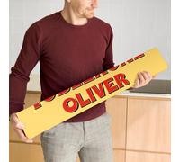 XXL Toblerone personnalisée avec le nom 4.5 KG - Personnalisez la barre Toblerone avec le nom de votre choix, chocolat au lait avec du nougat miel-amandes (4.5 KG - XXL)