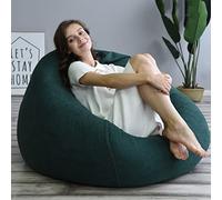 XXLI Grand pouf poire pour adultes, lavable en machine, doublure intérieure durable, idéal pour s'asseoir pour jouer, lire et se détendre (sans remplissage), léger