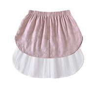 XXLZ Unisex Shirt Extender Adjustable Layering,Mini Skirt Shirt Extenders,Fake Top Lower Sweep Shirt Extender,Shirt Extenders (E-2PCS,60-80kg)