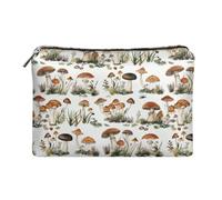 XXQGOMG Petite trousse de maquillage pour adolescentes et filles, sac de voyage pour soins de la peau pour femmes, Champignon sauvage.