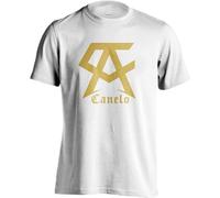 XXRR FASHION Canelo Alvarez Men's T Shirt 100% Cotton Boxing Team Canelo White M