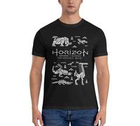 XXRR FASHION Horizon Forbidden West T Shirt Boys t Shirts Funny t Shirts Mens t Shirts Casual Stylish Mens Graphic t Shirts Black M