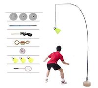 XXSLY Ensemble de Dispositif d'entraînement au Badminton Unique, Tige élastique télescopique, équipement Solo Portable, pour améliorer Les compétences des apprenants de Badminton