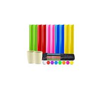 XXSLY Jeu de Course Relais Balle et Pipe, défi Demi-Tuyau, kit de Pipeline, Comprend 7 balles de ping-Pong 2 Tasses 10 Pipe 1 Golf et Un Sac de Rangement, pour Les fêtes d'enfants