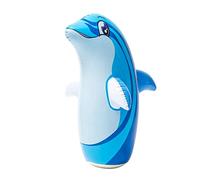 XXSLY Sac de Boxe Gonflable pour Dauphins, 3D Bop Bag Blow Up Dauphin Gonflable, pour Enfants Ados Adultes Soulageant la Musculation sous Pression