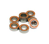 XXUCZVRYO Lot de 10 roulements Hybrides en céramique SMR104C 2RS 4 x 10 x 4 mm ABEC7, MR104 SMR104 RS 2OS, Petits roulements à Billes en céramique Si3N4 for Moulinet de pêche(SMR84C-2OS 4x8x3mm)