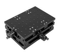 Xy Axis Linear Stage, Micrometer Manual Slide Table Trimming Roller Stages, 50x80mm / 150mm*90mm Travel, for Optical Lab Precision Measurement(210 x 150 mm)
