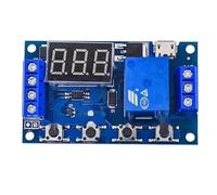 XY-J02 DC 6-30 V Support Micro USB 5 V Affichage LED Automation Cycle Retard Minuterie Contrôle Off Relais Temps de Retard 6 V 9 V 12 V 24 V