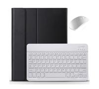 XYAL Comprimés Etuis, Étui Clavier Amovible en Cuir PU avec Support for Tablette Xiaomi Pad 5/5 Pro 2021(Black+White+Mouse)