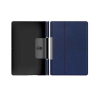 XYAL Comprimés Etuis, Étui Portefeuille magnétique en Cuir synthétique, Coque arrière Rigide en Polycarbonate Compatible avec la Tablette Lenovo Yoga Tab 5 YT-X705F(Bleu)