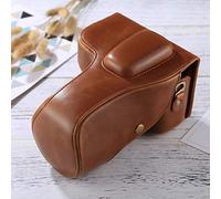 Xyamzhnn Sac Complet PU BOÎTIER Cuir for Nikon D3200 / D3300 / D3400 (18-55/18-105mm Lens) (Color : Brown)