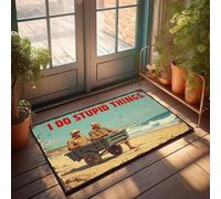 XYBH Accessoires de garage pour décoration de porche ou de salle de jeux avec inscription « Man Cave Don't Follow Me I Do Stupid Things » (50 x 80 cm)