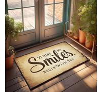 XYBH Accessoires de garage pour homme Cave So Many My Smiles Begin With You. Paillasson décoratif pour porche, salle de jeux (40 x 60 cm)