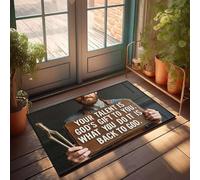 XYBH Accessoires de garage pour homme Cave Your Talent Is God's Gift To You. What You Do It Is Back To God. Paillasson décoratif pour porche, salle de jeux (50 x 80 cm)