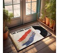 XYBH Accessoires de garage pour Man Cave The Stone Roses Album Couverture avec disque vinyle Paillasson Décoration de porche Mobilier de salle de jeux (50 x 80 cm)