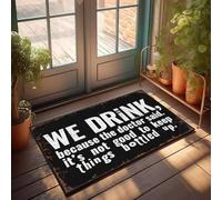 XYBH Accessoires de garage pour Man Cave We Drink Because The Doctor Said Paillasson décoratif pour porche, salle de jeux (50 x 80 cm)
