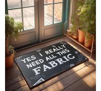 XYBH Accessoires de garage pour Man Cave Yes I Really Need All This - Paillasson en tissu pour porche, salle de jeux (65 x 90 cm)
